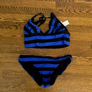 Blue and Black bathing suit from DKNY